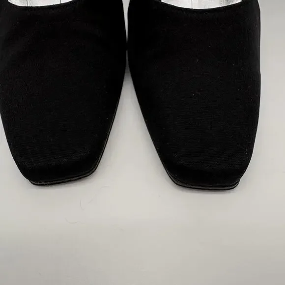 Vintage 90’s Stuart Weitzman D’Orsay Pump Heels 8 Black Sexy Classic - Picture 2 of 16